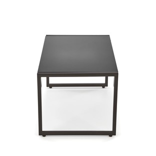SHARK garden set (sofa + 2 chairs + coffee tables), black / cappuccino
