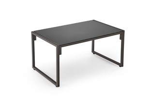 SHARK garden set (sofa + 2 chairs + coffee tables), black / cappuccino