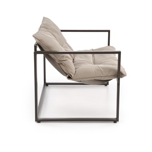 SHARK garden set (sofa + 2 chairs + coffee tables), black / cappuccino