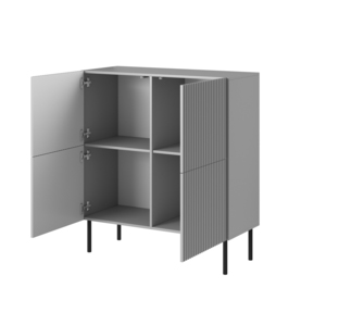 ASENSIO KM-2 chest, light grey / black