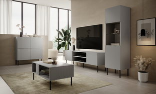 ASENSIO KM-2 chest, light grey / black