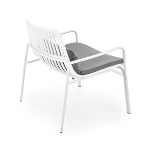 MELBY leisure chair, white / grey