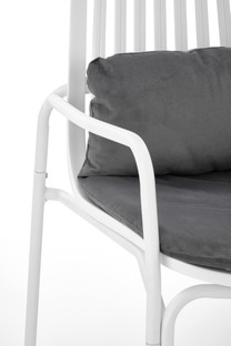 MELBY leisure chair, white / grey