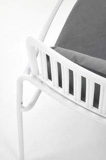 MELBY leisure chair, white / grey