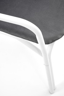 MELBY leisure chair, white / grey