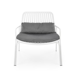 MELBY leisure chair, white / grey