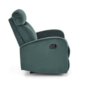 WONDER fotel rozkładany z funkcja kołyski, ciemno zielony