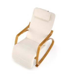 PRIME fotel wypoczynkowy z funkcją kołyski, beżowy