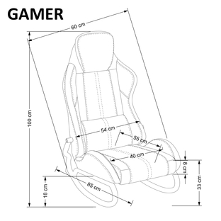 GAMER chair, black / red