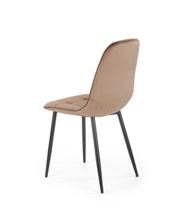 K417 krzesło beżowy velvet