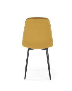 K417 krzesło musztardowy velvet