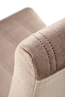 DIEGO 3 krzesło dąb miodowy / tap. velvet pikowany Pasy - MONOLITH 09 (beżowy)
