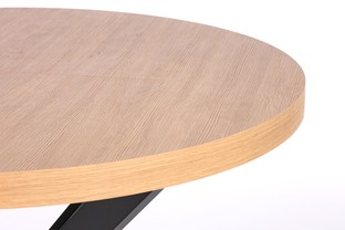 PERONI table golden oak/black
