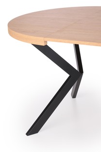 PERONI table golden oak/black