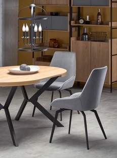 PERONI table golden oak/black