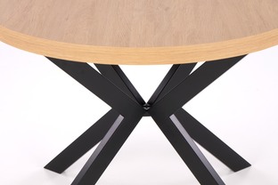 PERONI table golden oak/black