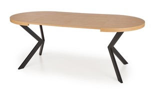 PERONI table golden oak/black