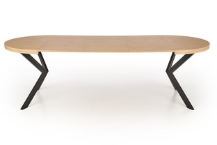 PERONI table golden oak/black