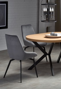 PERONI table golden oak/black