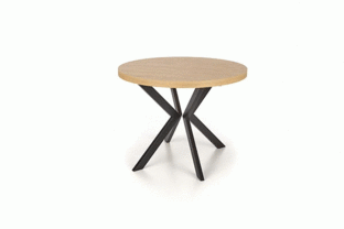 PERONI table golden oak/black