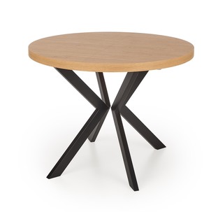 PERONI table golden oak/black