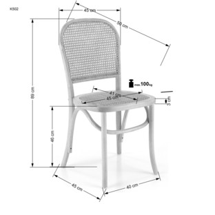 K502 chair, natural