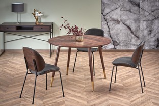 DOMENICO table walnut/gold