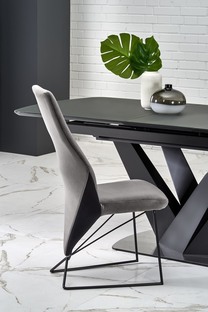 PATRIZIO table dark grey, leg black