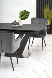 PATRIZIO table dark grey, leg black
