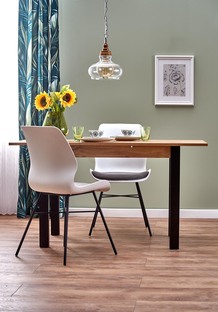 GINO table votan oak/black