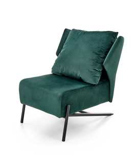 VICTUS fotel wypoczynkowy ciemny zielony/ czarny
