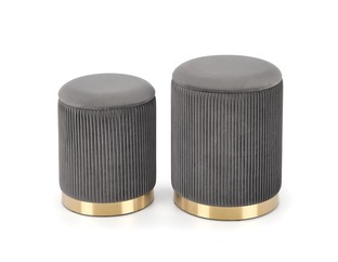 MONTY set of two stools: color: grey