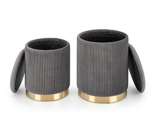 MONTY set of two stools: color: grey
