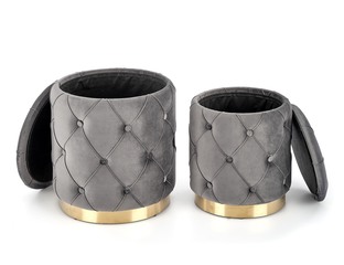 POLLY set of two stools, color: grey