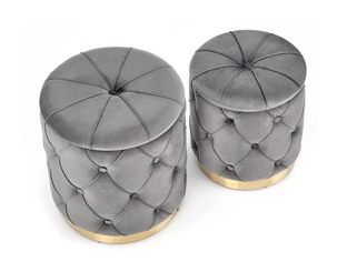 POLLY set of two stools, color: grey