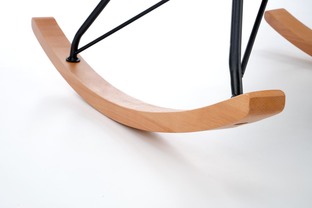 LIBERTO 2 fotel wypoczynkowy kremowy / czarny / naturalny