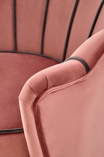 ANGELO leisure armchair pink / black