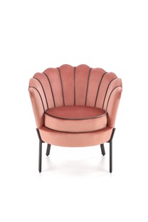 ANGELO leisure armchair pink / black