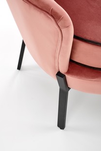 ANGELO leisure armchair pink / black