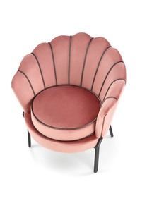 ANGELO leisure armchair pink / black