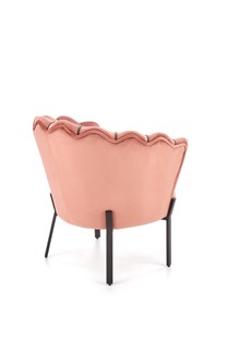 ANGELO leisure armchair pink / black