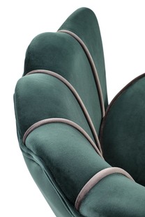ANGELO leisure armchair dark green/ black