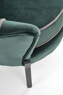 ANGELO leisure armchair dark green/ black