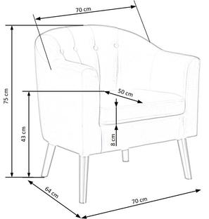 MARSHAL fotel wypoczynkowy ciemny zielony (1p=1szt)