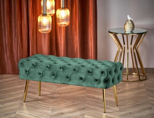 ATHENA bench color: dark green / gold