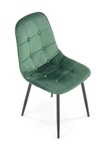 K417 krzesło ciemny zielony velvet (1p=4szt)