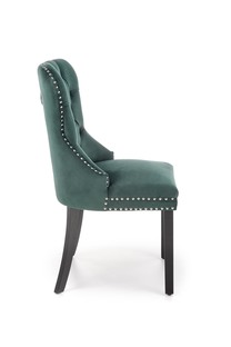MIYA krzesło czarny / tap: ciemny zielony