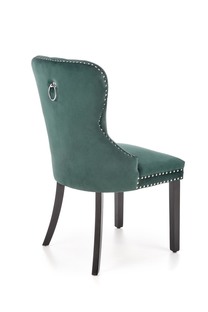 MIYA krzesło czarny / tap: ciemny zielony