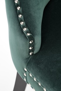 MIYA krzesło czarny / tap: ciemny zielony