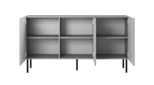 ASENSIO KM-1 chest, light grey / black